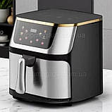 Настільна фритюрниця 4200 Вт Top Kitchen аерофритюрниця мультипіч 10 л з терморегулятором і таймером, фото 3