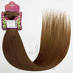 Натуральне Слов'янське Волосся на Заколках 65-70 см 110 грам, Шоколад №05