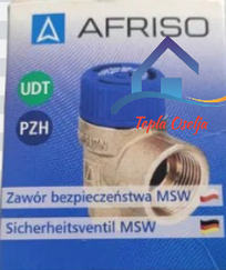 Запобіжний клапан Afriso 1/2х3/4 6.0 бар