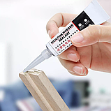 Силіконовий герметик Silicone Rubber Sealant 50 мл, прозорий, фото 5