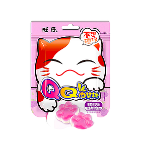 Мармелад WANT WANT у формі лапок з виноградним йогуртом 45 г