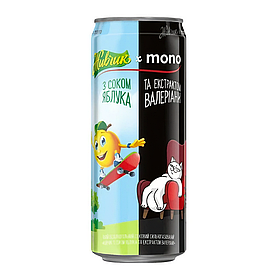 Солодкий напій, Живчик, з соком Яблука та екстр. валеріани, 0,33л, з/банка, Україна