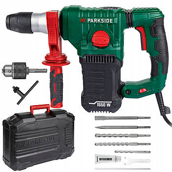 Перфоратор Parkside PBH 1500 E5 — 1500 Вт, 5 Дж, SDS Plus, 3 режими, кейс