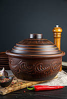 Жаровня духова 4 л з червоної глини