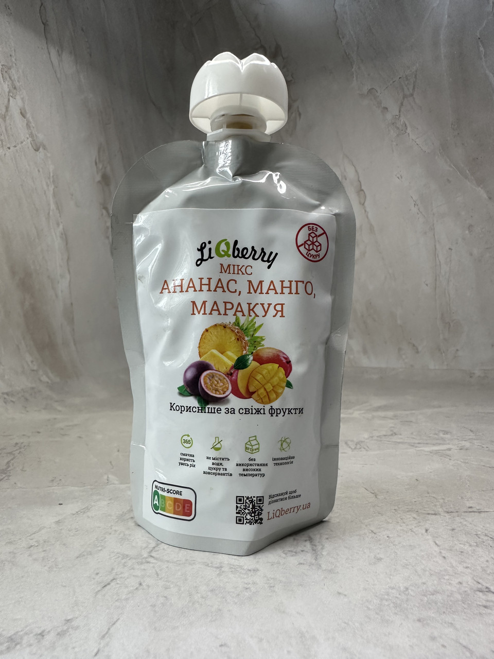 Паста мікс екзотик (ананас,манго.маракуя) без цукру LiQberry, 100 г
