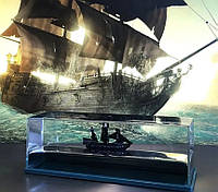 Непотоплюваний кораблик у колбі Чорна перлина антистрес іграшка для зняття напруги сувенір корабель