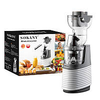 Соковижималка шнекова для овочів фруктів і трав 2 швидкості Соковитискач 300 Вт