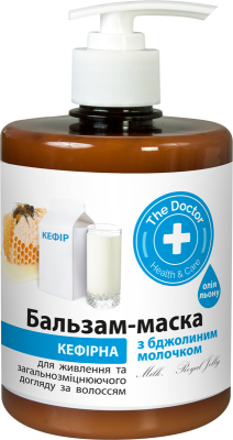 Бальзам-маска The Doctor Health&Care Кефірна з бджолиним молочком живлення 500 мл