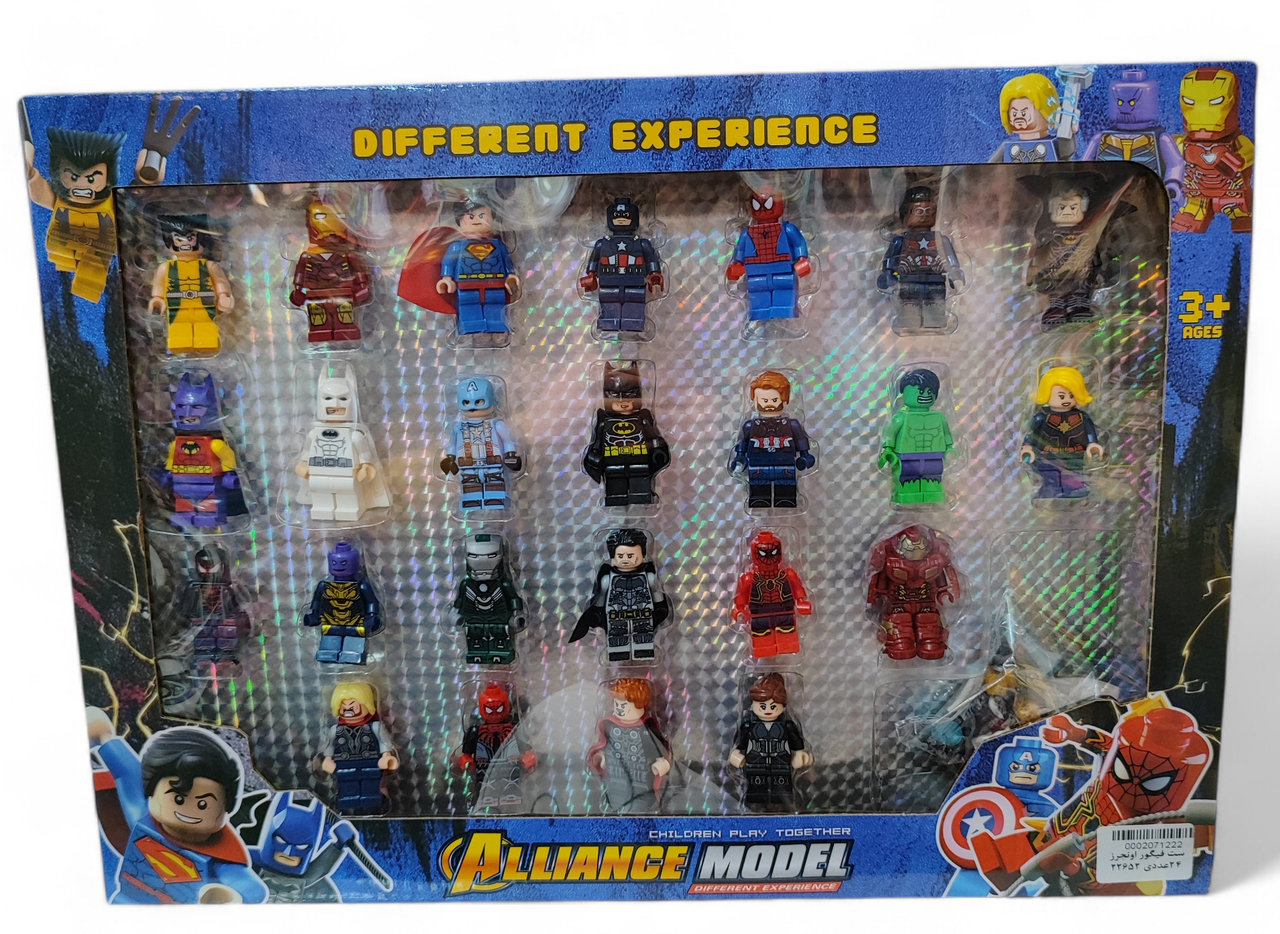 Набір фігурок Лего Месники Супергерої Alliance Marvel 24 шт + зброя Kt