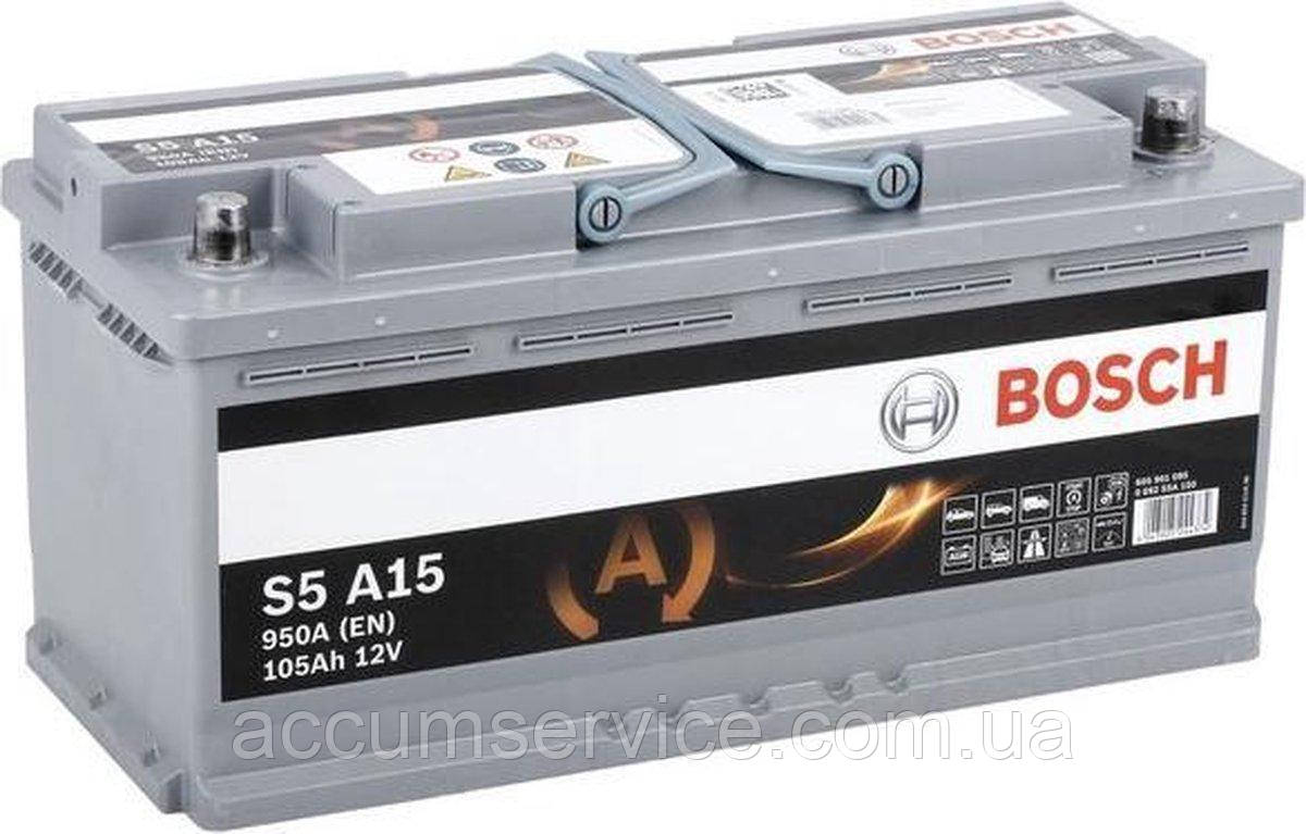 Акумулятор BOSCH S5 AGM SILVER 0092S5A150 105Ач