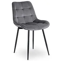 Стілець Сірий CHRIS велюр (MEBEL ELITE) ME.CHRIS/P/CZ/V/K