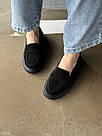 Замшеві лофери чорного кольору, фото 8