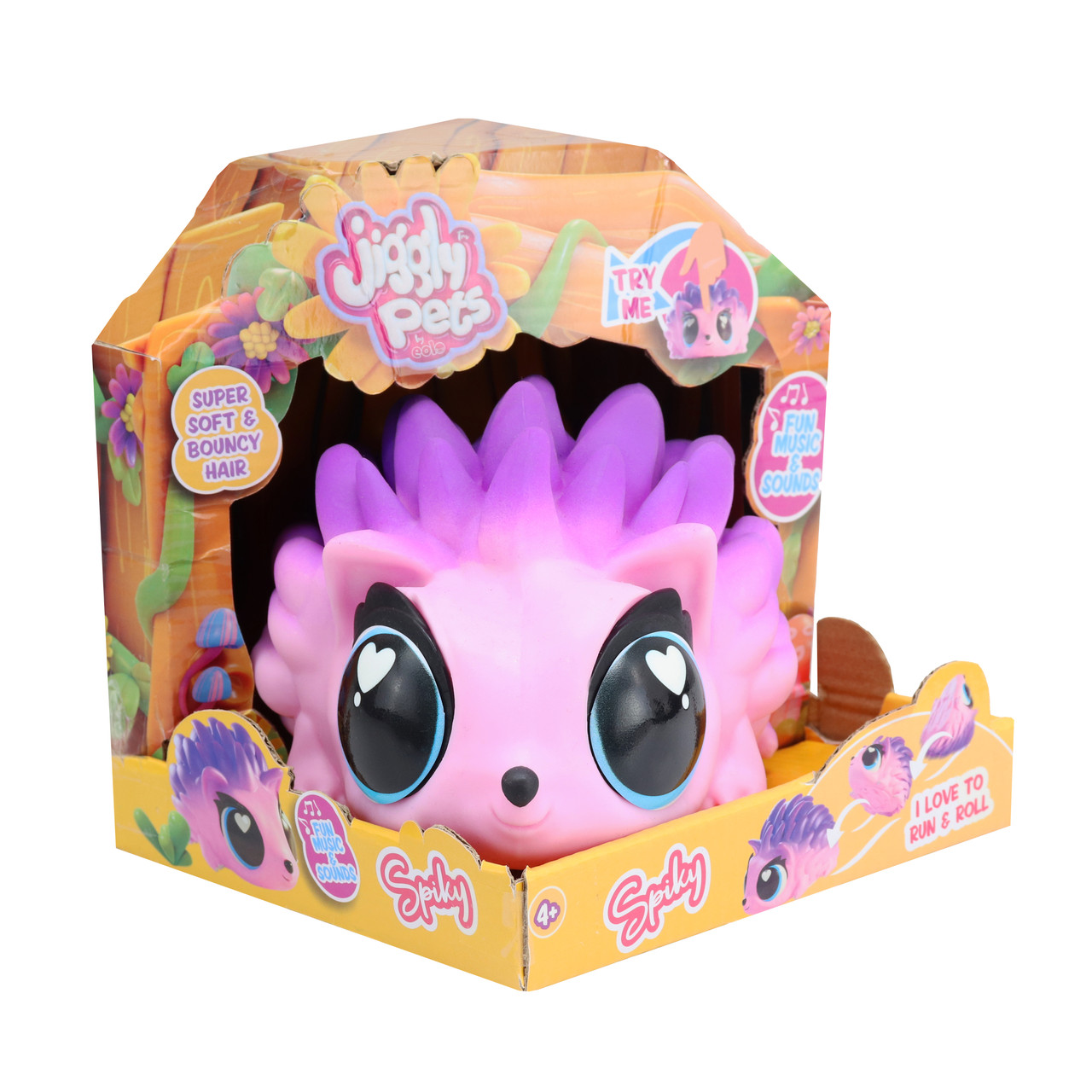 Інтерактивна іграшка Jiggly pets Їжачок рожевий