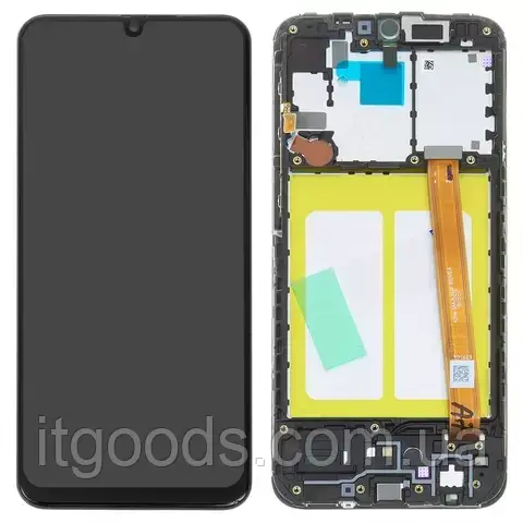 Оригінальний дисплей (модуль) + сенсор з рамкою для Samsung Galaxy A20e A202, A202F, SM-A202F/DS, сервісний, GH82-20186A