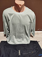 Чоловічий комплект ЕВС футболка та шорти Туреччина 58-66 розмір сірий синій