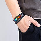 Браслет шкіряний унісекс Shamballa, фото 2