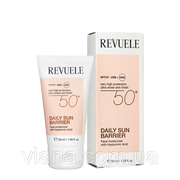 Щоденний крем-бар´єр для обличчя Revuele Daily Sun Barrier Face Moisturizer SPF50 50 мл