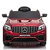 Дитячий електромобіль Червоний джип Mercedes Benz GLC 63S Машинка електрокар на р/у Шкіряне сидіння USB 4WD 30W, фото 2