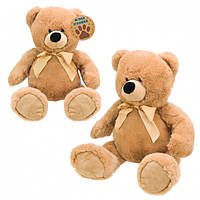 Плюшевый качественный медведь с бантом 49см для девочек, мягкая детская игрушка мишка среднего размера VSLKA