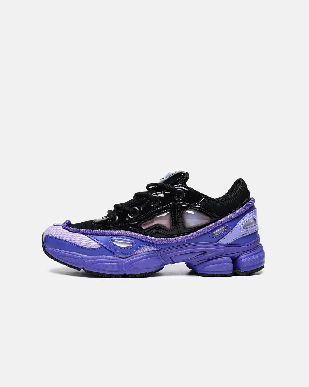 Кросівки чоловічі чорні Adidas x Raf Simons Ozweego 3 Black Purple (00376), фото 1