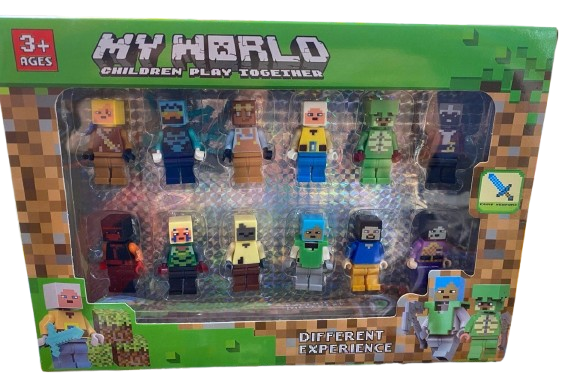Набір фігурок лего Майнкрафт Minecraft My world 12 шт в асортименті Kt