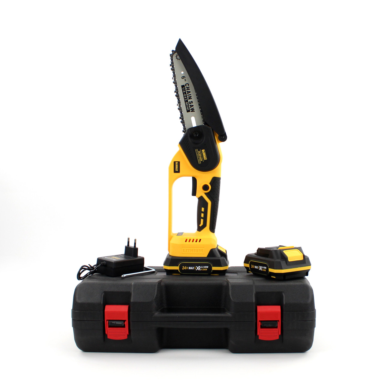 Акумуляторна мініпила DeWalt DCM160N (24V, 4Аh) АКБ веткоріз Деволт