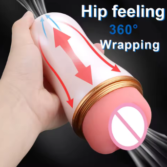 Чоловічий мастурбатор чашка Male Masturbator Cup Vaginal Мастурбатор вагіна 18 см Ручний мастурбатор тубус