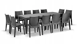 Набір меблів для свят QUEEN Lady12 — антрацит