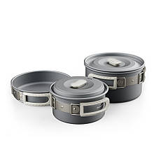 Набір посуду (2 каструлі, сковорідка) Naturehike CNK2450CF010, алюміній