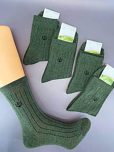 Чоловічі шкарпетки "Хакі" LUXE (41-47 взуття) 12пар/уп