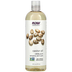 Рицинова олія, Castor Oil, Now Foods, Solution Oils, 473 мл.