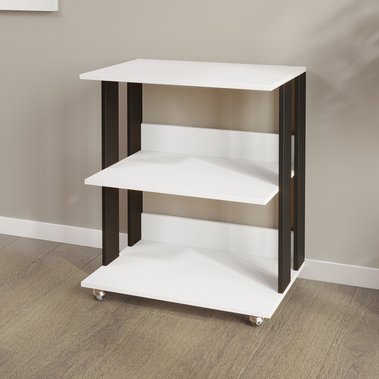 Універсальна етажерка на колесах з трьома полицями, фото 1