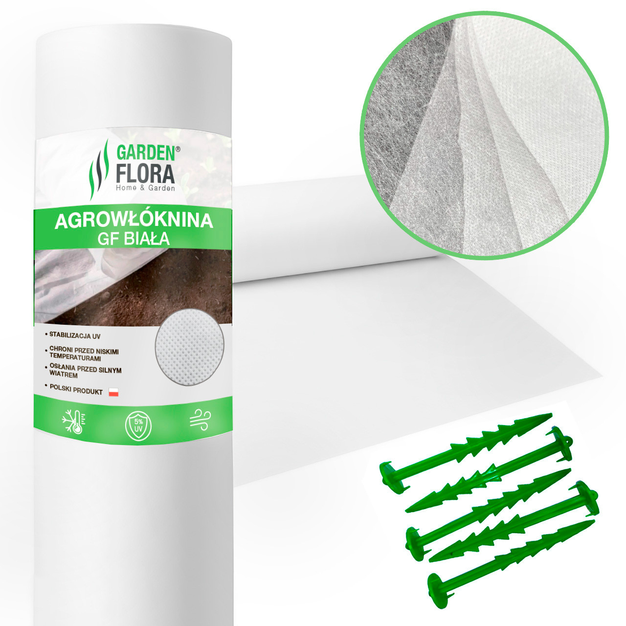 Агроволокно біле щільність 90 г/м² 1,6x25 м — Garden Flora (71-695)