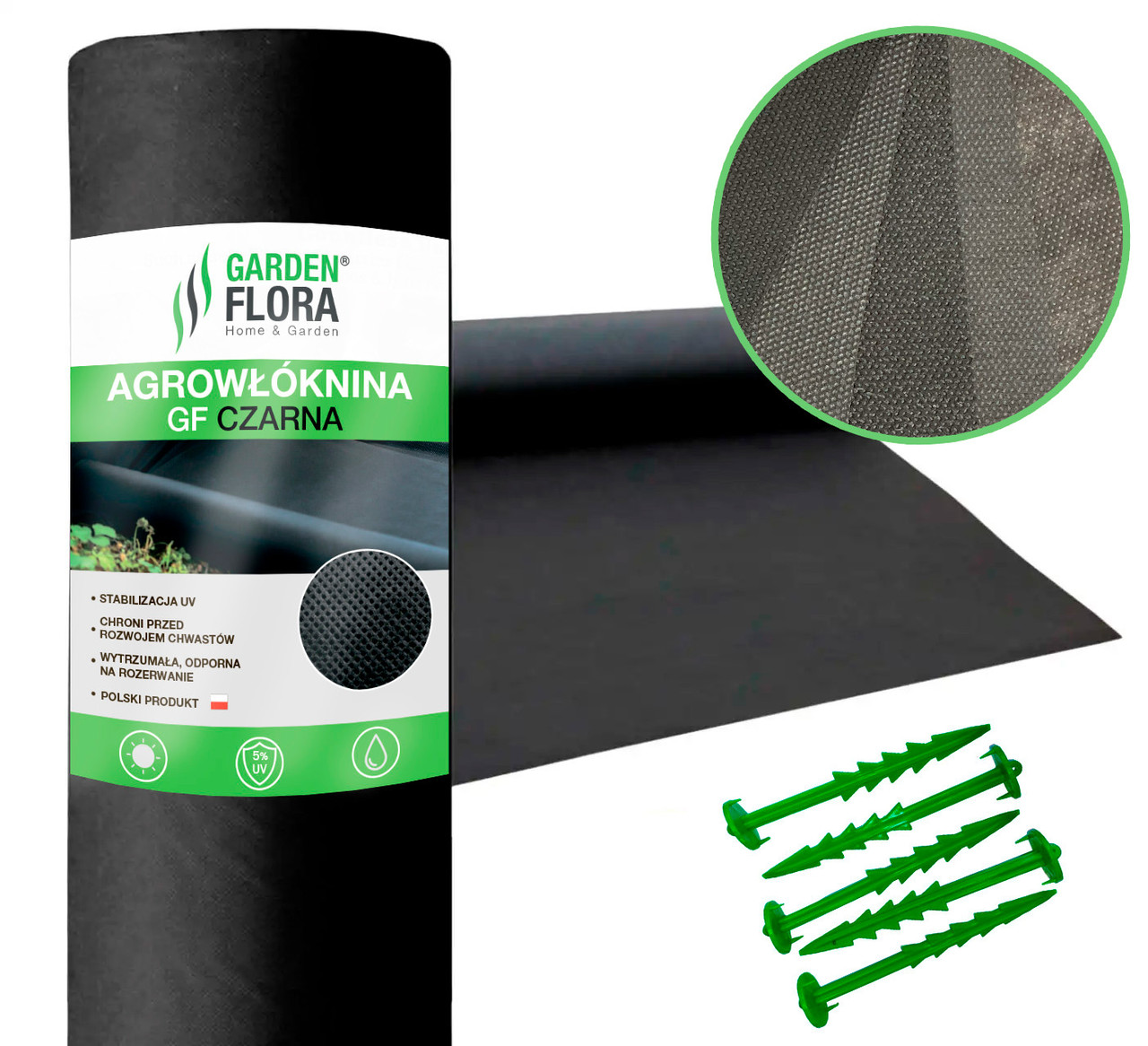 Агроволокно чорне щільність 42 г/м² 3,2x100 м — Garden Flora (71-677)