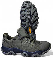 Кроссовки летние тактические Олива кожа перфорация ARMOS МУВР Olive, 40 41 42 43 44 45