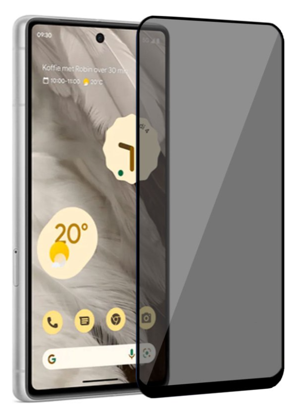 Захисне скло DK для Google Pixel 6" Антишпион Full Glue (020546) (black)