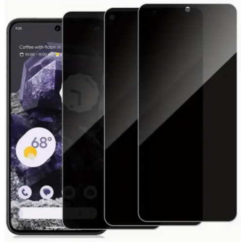 Захисне скло 3 шт CDK для Google Pixel 7a | Антишпион Full Glue (020548) (black)