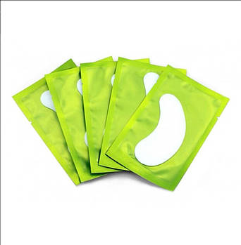 Патчі під очі для нарощування та ламінування вій безворсові гідрогелеві фіолетова упаковка, 1 пара