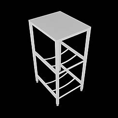 Підставка під бутлі з водою 350х500 800 СВ-02 біла дворівнева двоповерхова