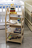 Дитячий стелаж для речей Монтессорі, фото 2