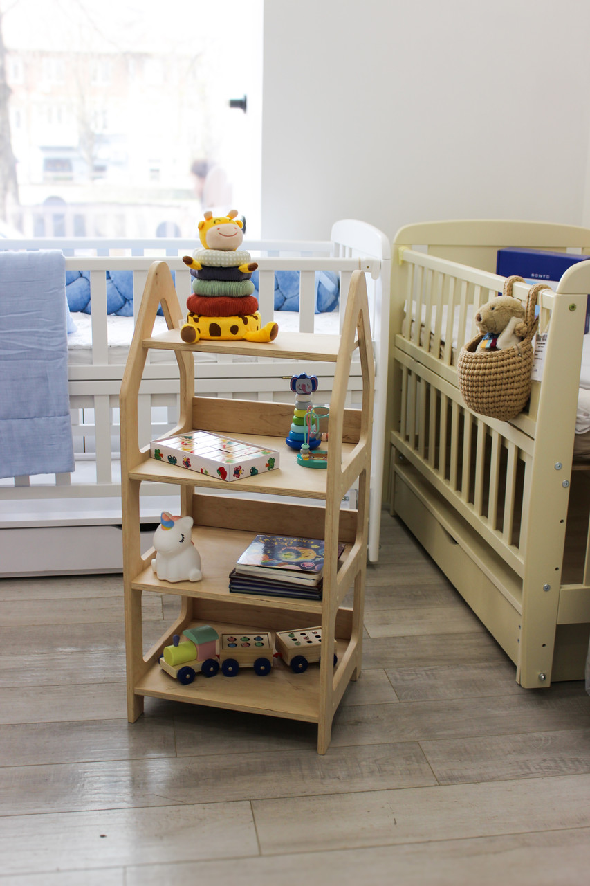 Дитячий стелаж для речей Монтессорі, фото 1