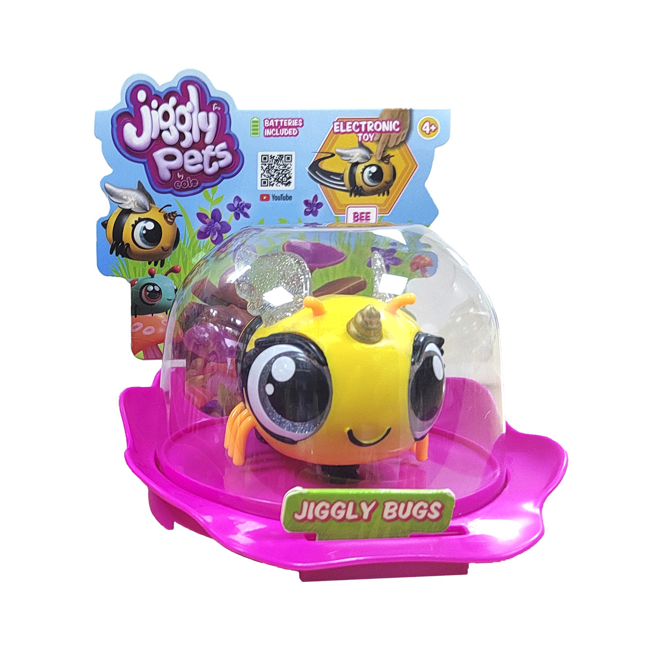 Інтерактивна іграшка Jiggly pets від EOLO Жовта бджілка, фото 1