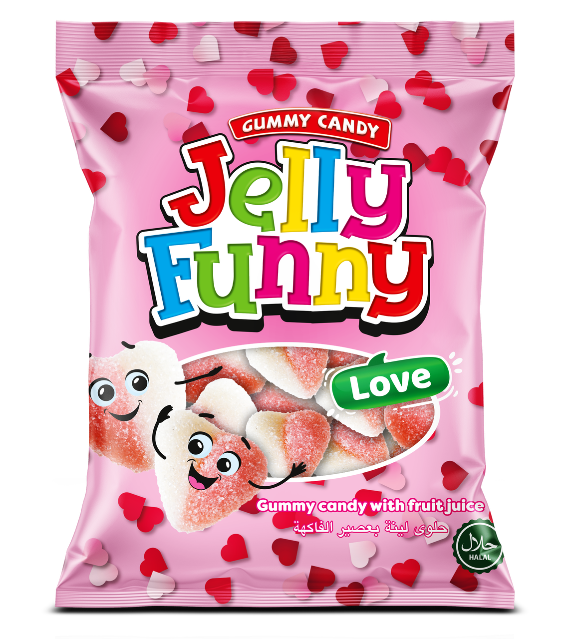 Мармелад жувальний FUNNY LOVE 80г*12шт ТМ Elvan