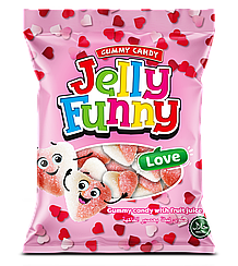 Мармелад жувальний FUNNY LOVE 80г*12шт ТМ Elvan