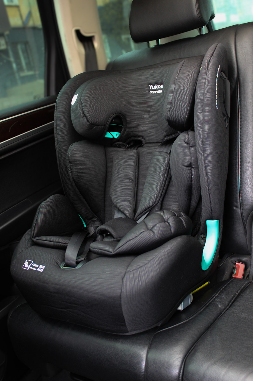 Автокрісло CARRELLO Yukon 76-150см CRL-15808 ISOFIX з нахилом+підсклянник, Midnight Black