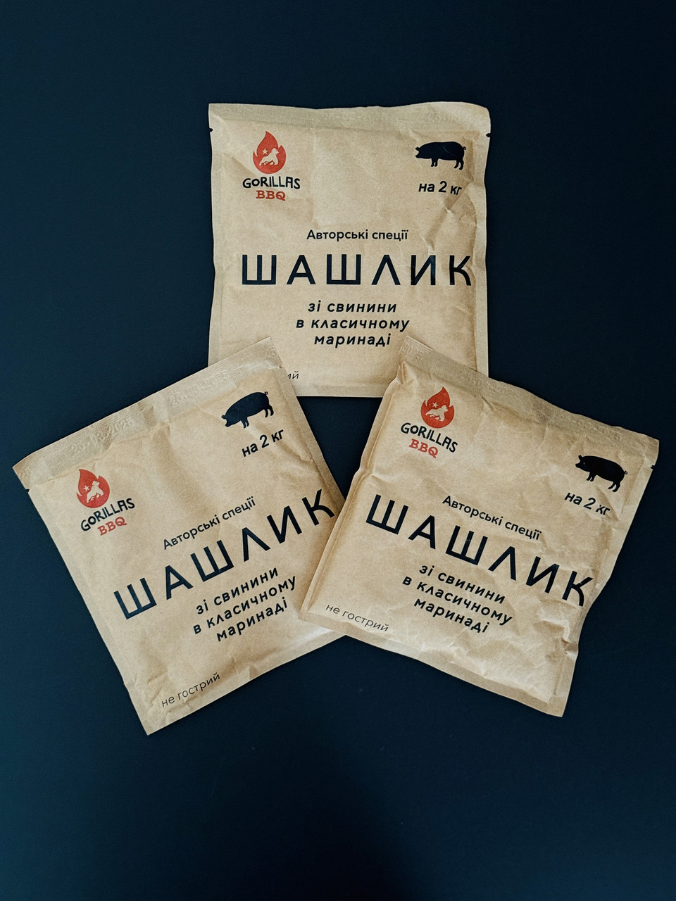 Авторські спеції для шашлику 3 шт Gorillas BBQ KPT25