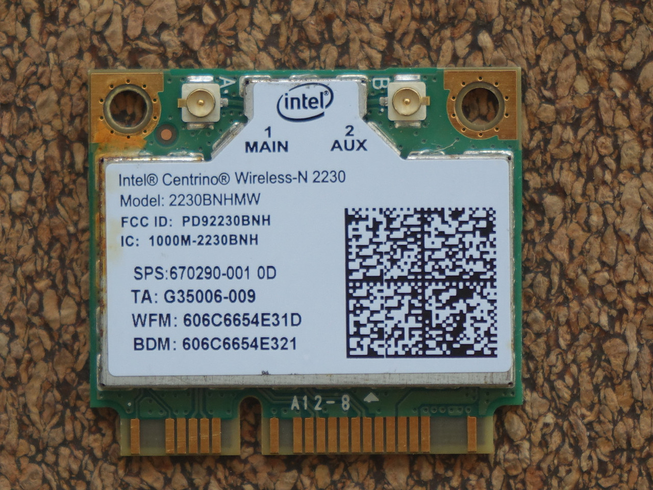 INTEL Centrino N-2230, 2230BNHMW WiFi Адаптер Модуль Мережева карта, БУ, фото 1