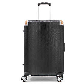 Валіза мала S полікарбонат чорна 58х40х24см/43л/3.7кг/Airtex 228