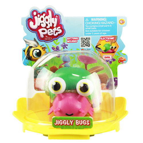 Інтерактивна іграшка Jiggly pets від EOLO Рожевий равлик