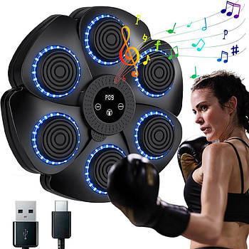 Настінна мішень для боксу з Bluetooth / Тренажер для боксу з музикою / Музичний боксерський тренажер